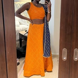 Orange Lehenga Choli